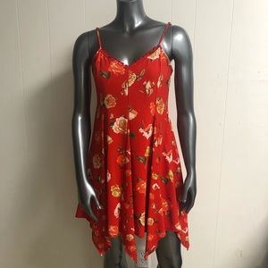 Red floral sundress!